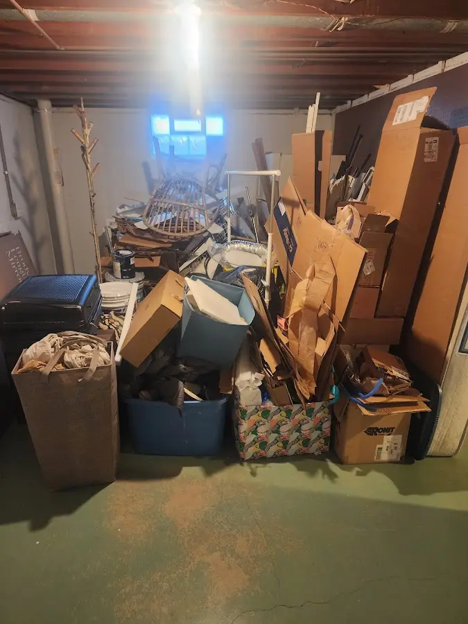 Roll-off dumpster container at job site for Roll Off Dumpster Rental in Waterford